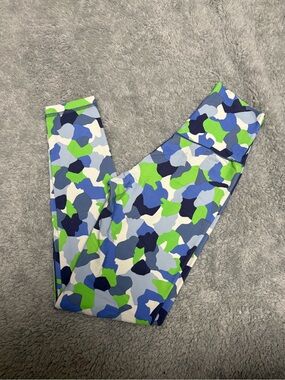 Aerie Camo Multicolored Crossover Leggings